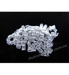 Бісер ювелірний № 1-24 трикутник 10/0 прозорий 500 грам