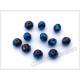 Намистини кришталеві (мод. 165) рондель 6 мм сині матові AB № 91