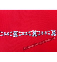 Декоративные цепи со стразами и камнями  А 083 (5 ярдов)