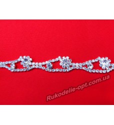 Декоративные цепи со стразами и камнями  А 803 (5 ярдов)