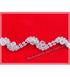 Декоративные цепи со стразами и камнями DC 1237 (5 ярдов)