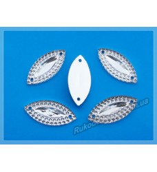 Камни кабошоны All Star пришивные маркиз новый 10*23 мм цвет crystal 1000 шт.