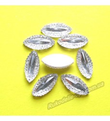 Камни кабошоны All Star маркиз новый 7*15 мм цвет crystal 1000 шт.
