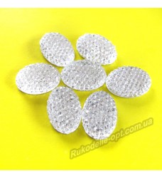 Камни кабошоны All Star овал 8*10 мм цвет crystal 1500 шт.