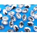 Камені акрилові овал 10*14 мм конусний низ колір crystal 1000 шт.