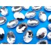 Камені акрилові овал 18*25 мм конусний низ колір crystal 200 шт.