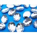 Камені акрилові овал 20*30 мм конусний низ колір crystal 100 шт.