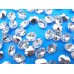 Камені акрилові овал 8*10 мм конусний низ колір crystal 2000 шт.