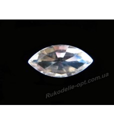 Камни стеклянные маркиз 4*8 мм цвет crystal