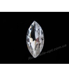 Камни стеклянные маркиз 7*15 мм цвет crystal