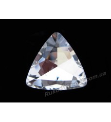 Камни стеклянные треугольник 23 мм цвет crystal
