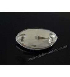 Камни стеклянные пришивные маркиз 13*22 мм цвет crystal