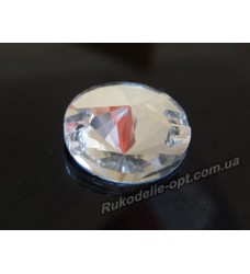 Камни стеклянные пришивные конус 12 мм цвет crystal