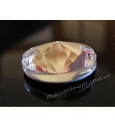 Камни стеклянные пришивные конус 16 мм цвет crystal