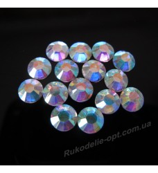 Стразы пластиковые SS 34 цвет crystal AB 2000 шт.