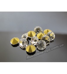 Стразы конусные стеклянные SS 30 цвет crystal